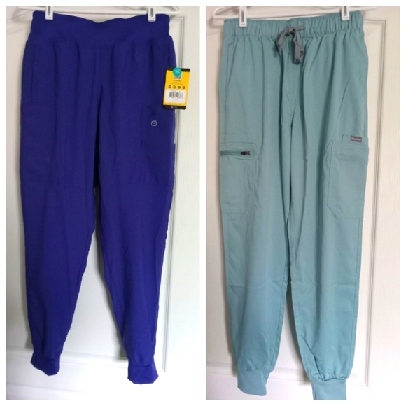 WonderWink Pants - 2 New WonderWink & Niaahinn Women's Scrubs Pants Jogger Style Sz Medium